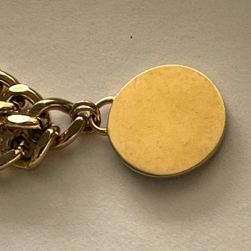 Sale last one Tory Burch chunky chain &  Logo pendant necklace - Picture 5 of 8